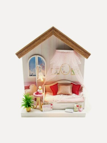 Изображение товара Румбокс MiniHouse "Клубничный смузи" Hobby Day Diy House, для детей 10-14 лет