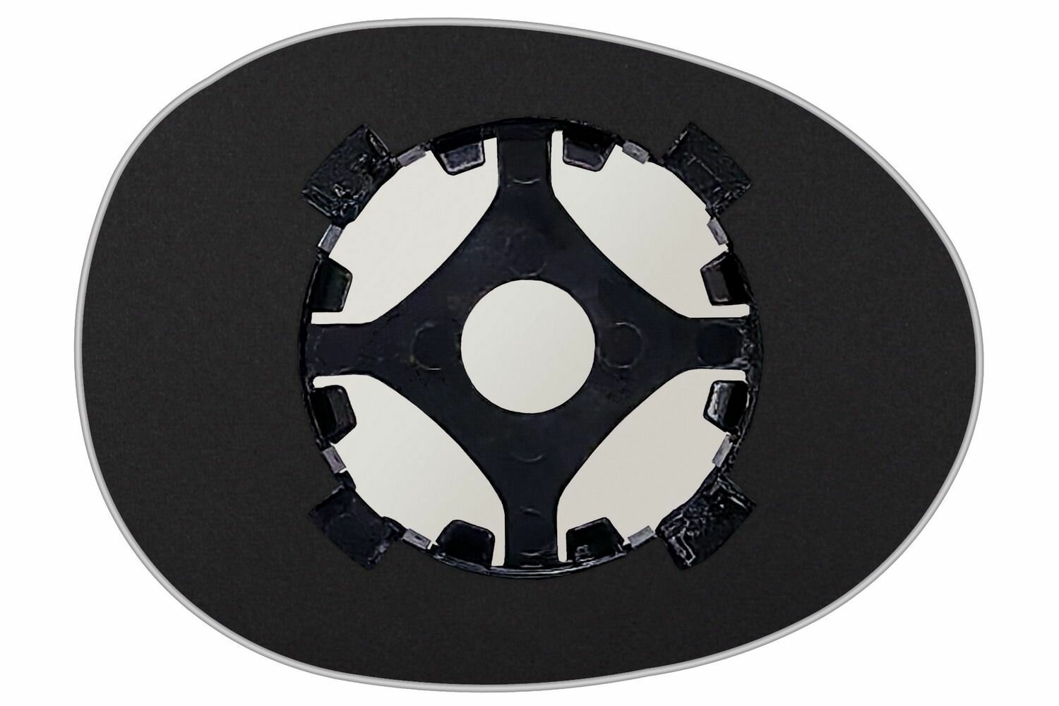 Элемент зеркала PEUGEOT 107 c 2005 по 2014 левый сферический без обогрева 72170503