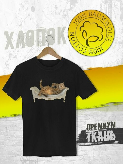 Футболка, размер XXL, черный