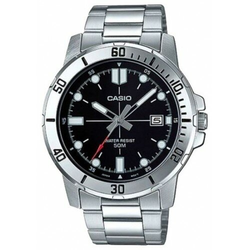 Наручные часы CASIO, серебряный, черный