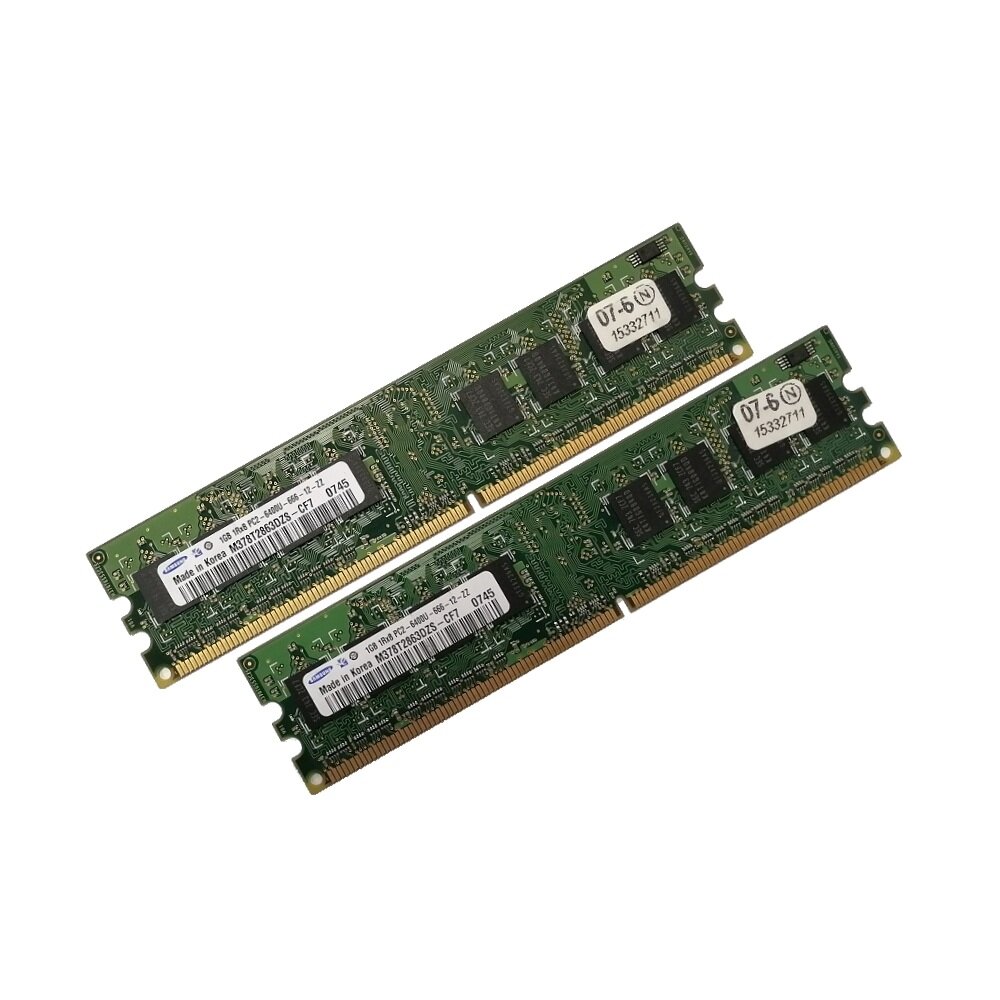 ОЗУ Dimm 2Gb PC2-6400(800)DDR2 Samsung M378T2863DZS-CF7 (Kit 2x1Gb)