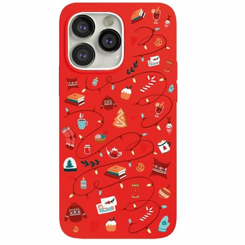 Чехол VLP Чехол vlp для iPhone 13 Pro, Art Collection, Winter, красный
