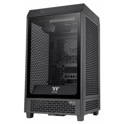 Корпус mini-ITX Thermaltake Tower 200 Без БП чёрный корпус mini itx powerman eq101 200 вт чёрный eq101pm 200atx