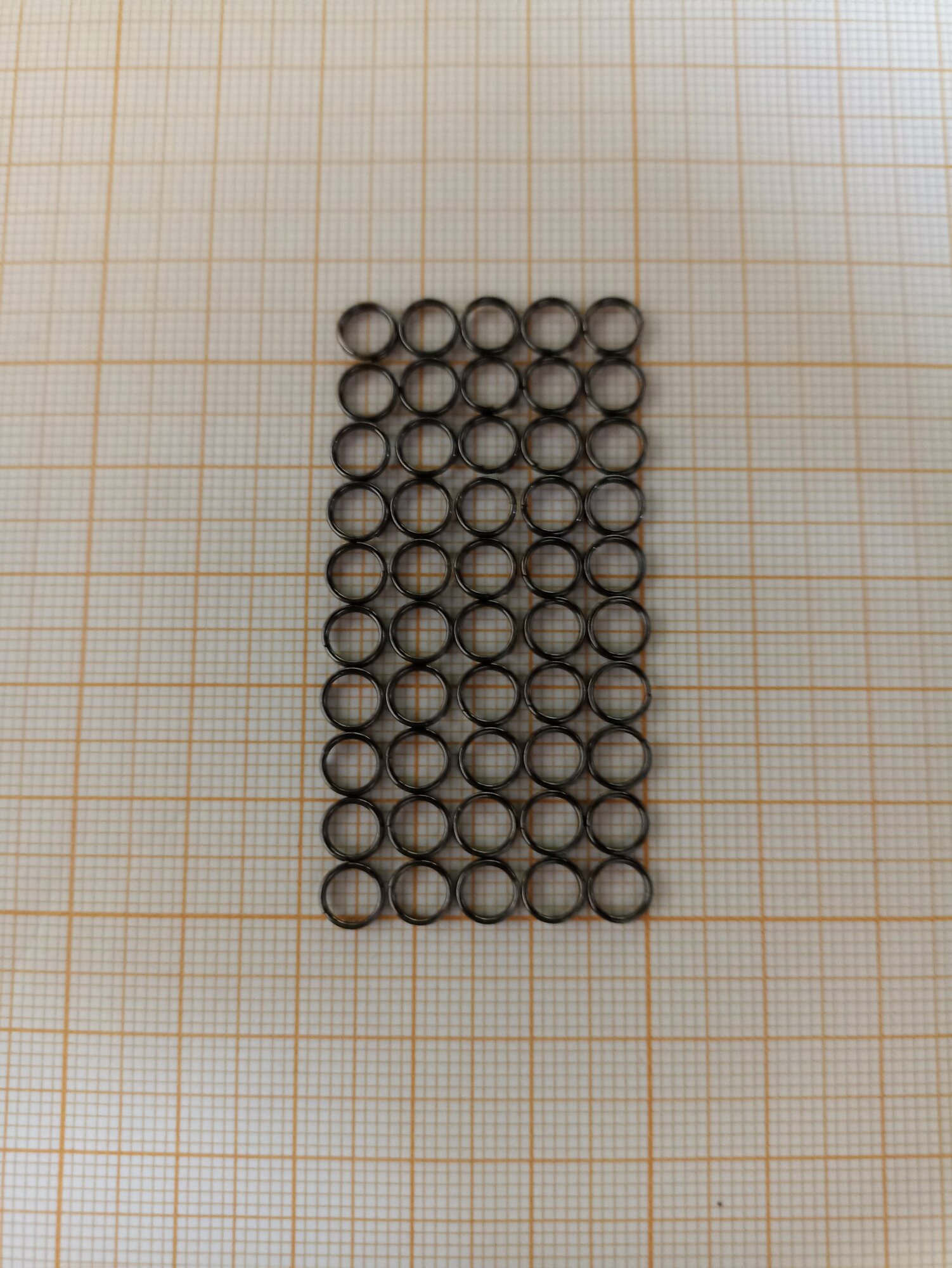 Заводное кольцо для рыбалки Fysadei 45 мм 50 штук выдерживает нагрузку до 6 кг