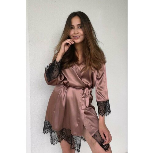 фото Халат wendylove, размер s-m, коричневый