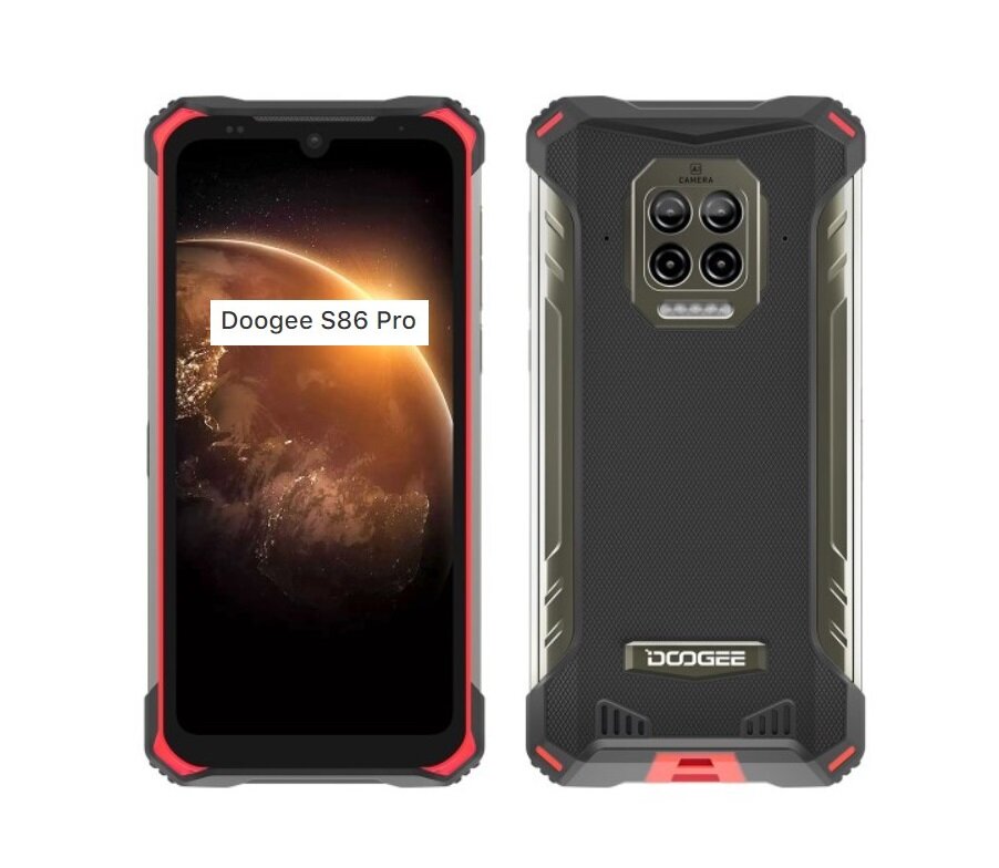 Комплект: защитное стекло для Doogee S86 Pro + салфетки для очистки и обезжиривания