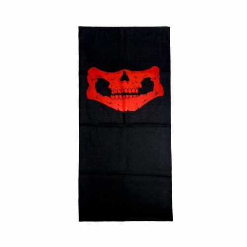 фото Шарф-труба , размер 0, красный, черный нет бренда