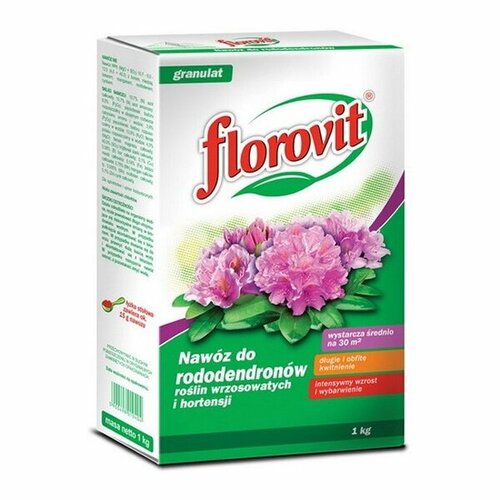 Florovit удобрение гранулированное для рододендронов, азалии, вересковых растений и гортензий, 1 кг
