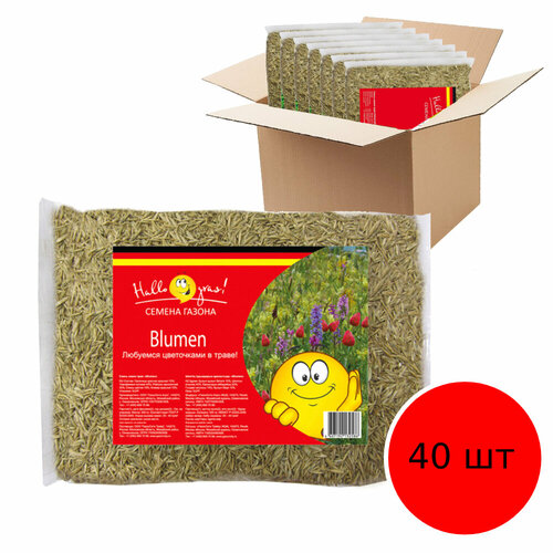 Семена газона ГазонCity Blumen 40 шт по 300 г семена газона газонcity minium 40 шт по 300 г