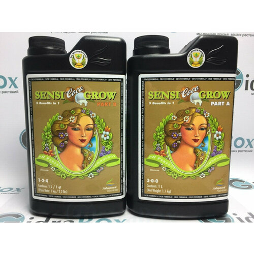 Sensi Coco Grow A+B 1 л | Advanced Nutrients удобрение advanced nutrients sensi coco grow a b 1 л для растений