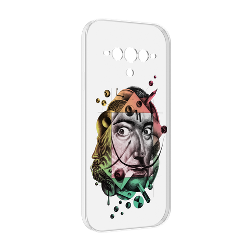 Чехол MyPads разноцветное лицо абстракция для Doogee V30 задняя-панель-накладка-бампер чехол mypads разноцветное лицо абстракция для doogee s99 задняя панель накладка бампер