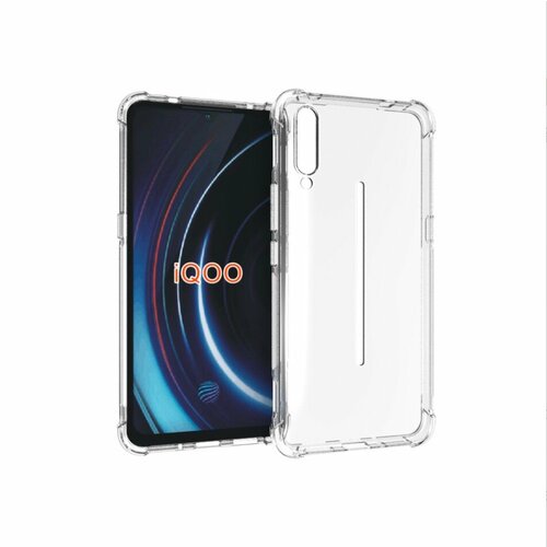 Чехол задняя-панель-накладка-бампер MyPads Tocco для Vivo iQOO с защитой углов противоударный прозрачный чехол задняя панель накладка бампер mypads tocco для vivo iqoo 9 pro с усиленной защитой углов противоударный прозрачный