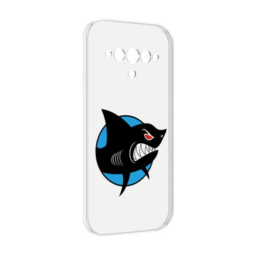 Чехол MyPads Злая-акула для Doogee V30 задняя-панель-накладка-бампер