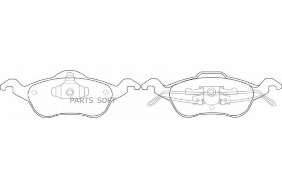 SB NAGAMOCHI BP51119 Колодки тормозные дисковые передние к-т FORD FOCUS 1.8 1999 - 2004 FORD FOCUS 1.8 1998 - 2004 FORD