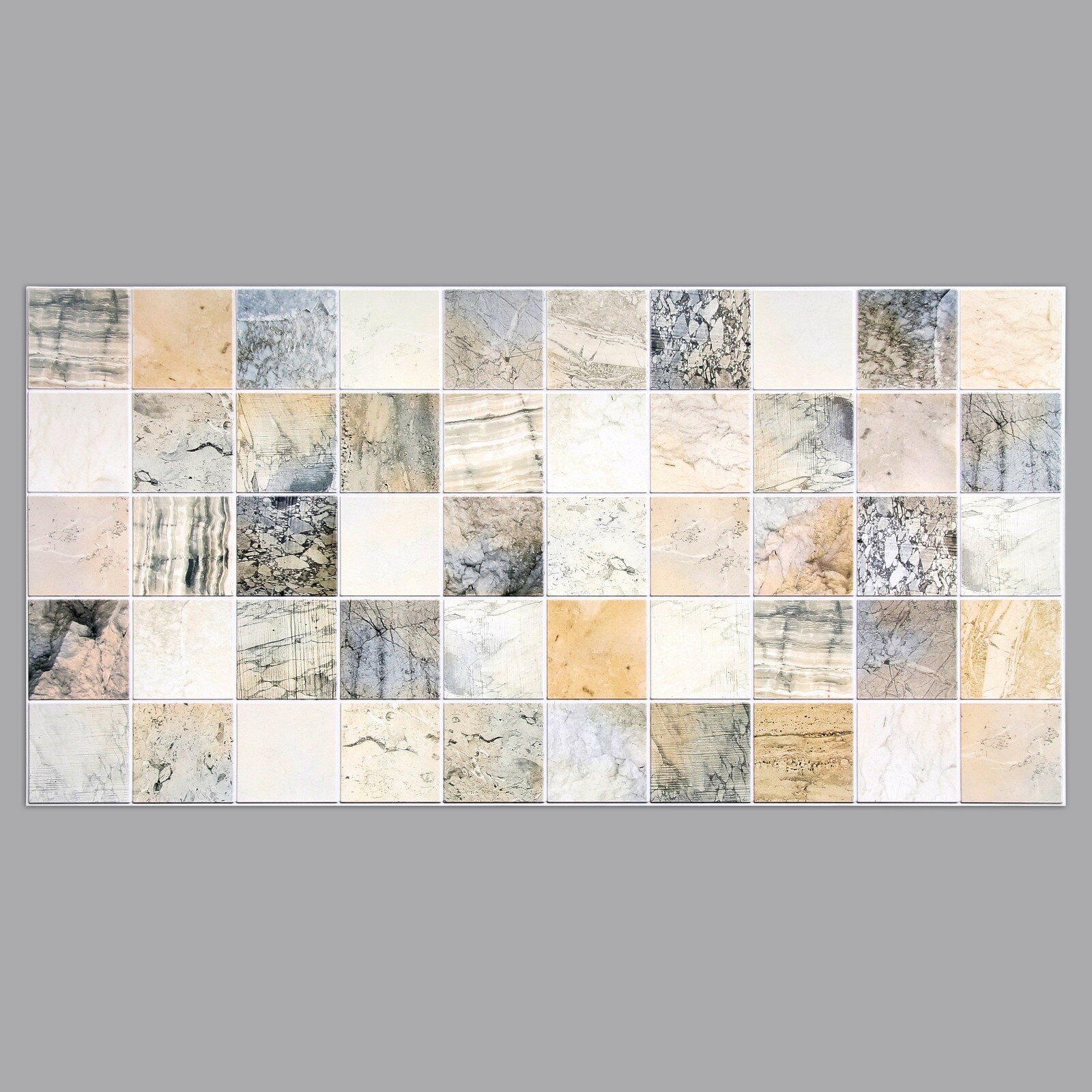 фото Панель ПВХ кафельная плитка Кремасти 485х960