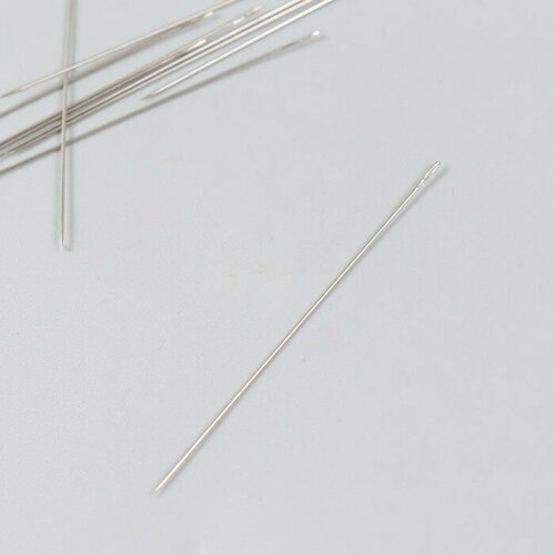 Иглы для бисера металл тонкие набор 10 шт 045х55 мм для дома 449₽