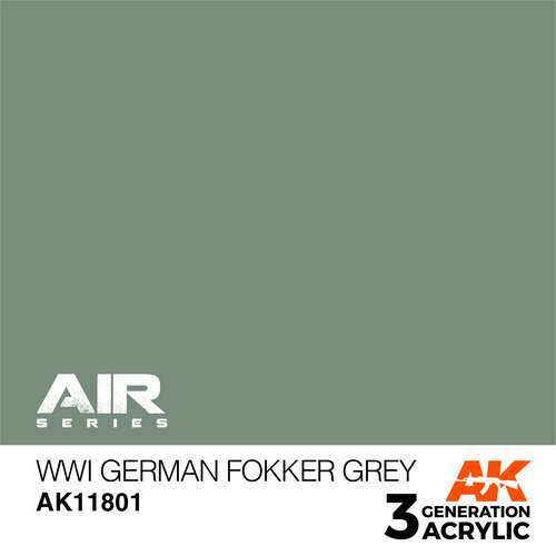 AK11801 Краска акриловая 3Gen WWI German Fokker Grey