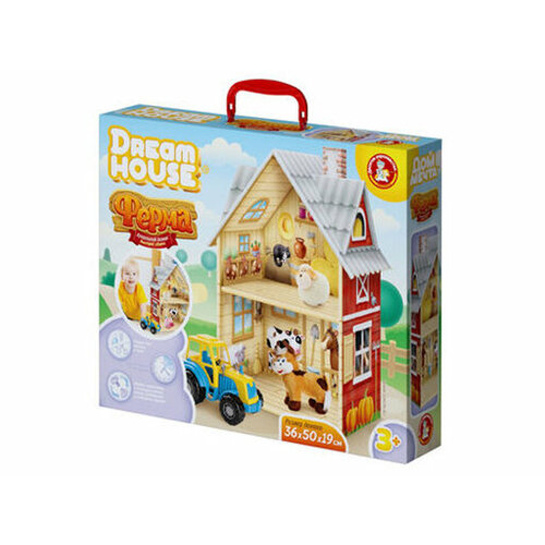 кукольный домик ферма модель 2 детская логика Кукольный домик быстрой сборки DREAM HOUSE Ферма