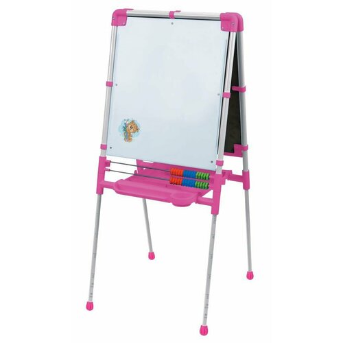 Доска знаний-мольберт розовый