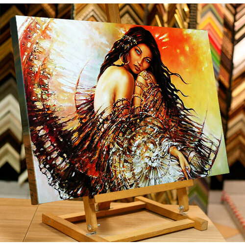 Алмазная мозаика на деревянном подрамнике 33х43 см