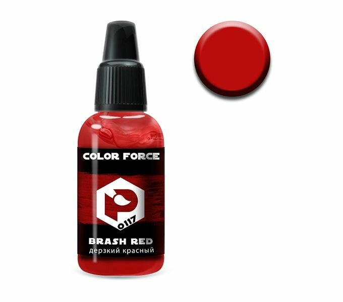 фото Pacific88 Aero COLOR FORCE Краска для аэрографа дерзкий красный (brash red),18 ml