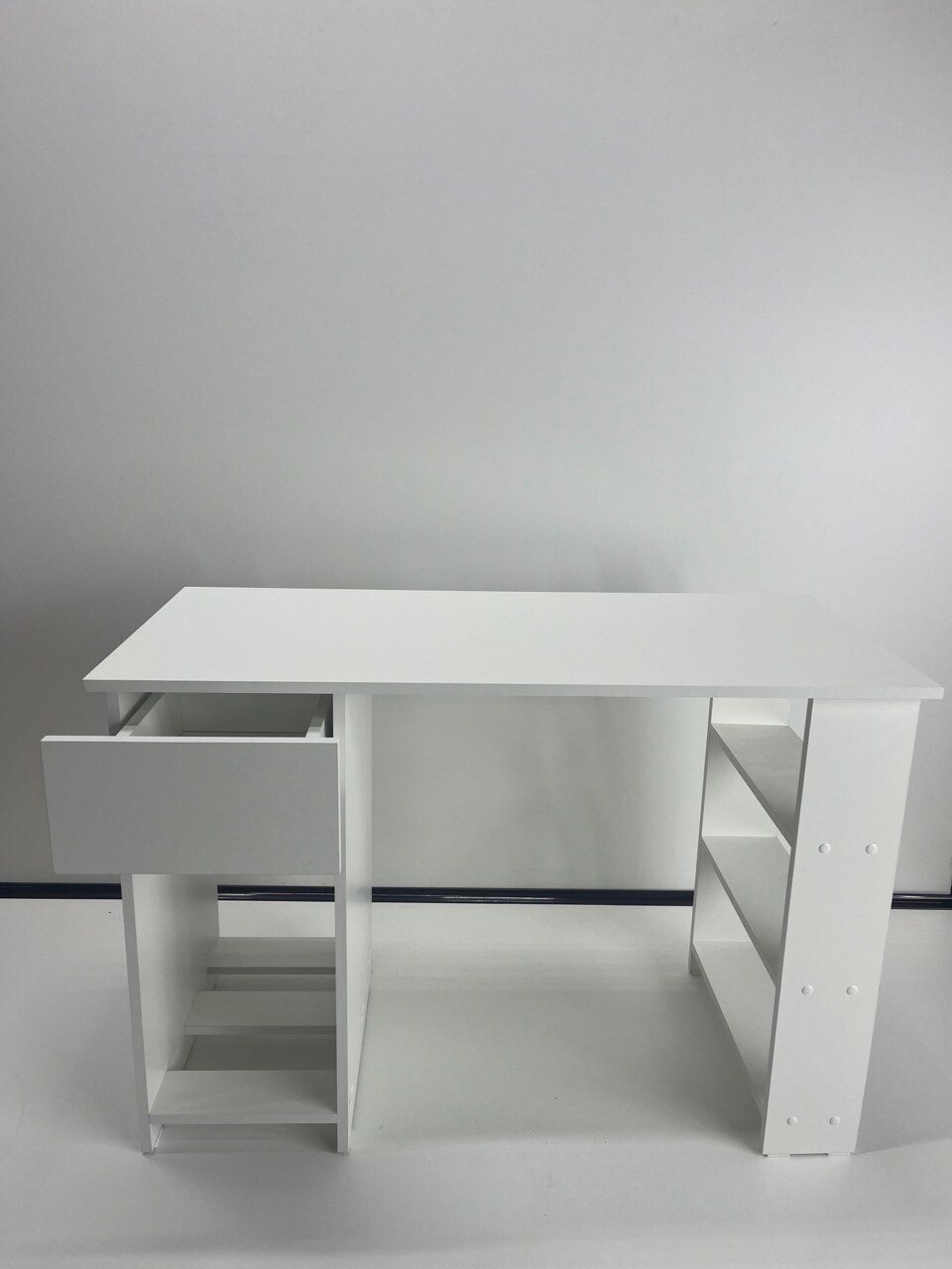 Стол письменный с 1 ящиком школьный компьютерный игровой стол рабочий стол для ноутбука domokomod с 1 ящиком и полками