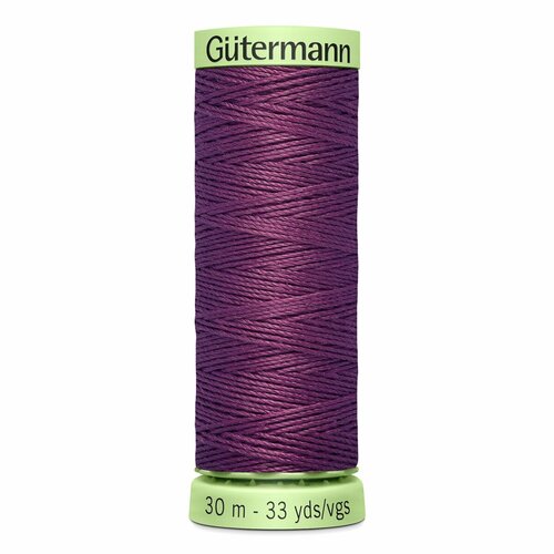 фото Нитки швейные top stitch 30/30 м для декоративной отстрочки, 100% полиэстер, gutermann 744506 (259 тёмный сиренево-розовый), 5 шт