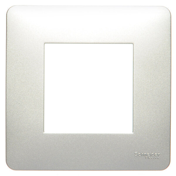 фото Рамка-1 Unica New Studio NU200230 алюминий Schneider Electric