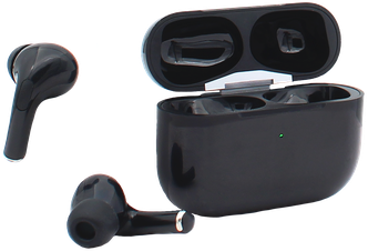 Беспроводные TWS Bluetooth наушники с микрофоном ( анимация для iPhone ) цвет: Черный