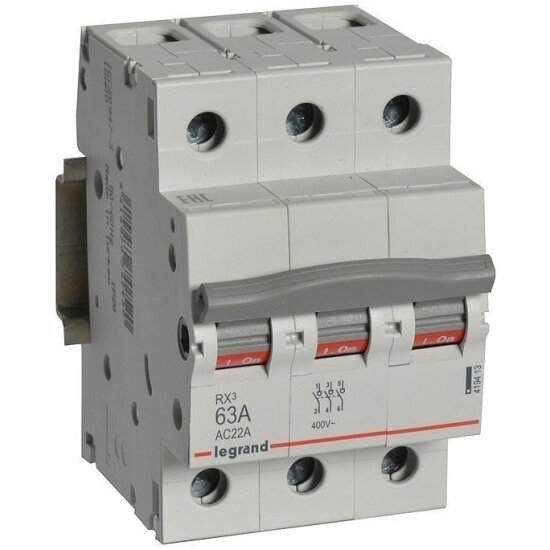Выключатель-разъединитель Legrand 3п 63А RX3 419413
