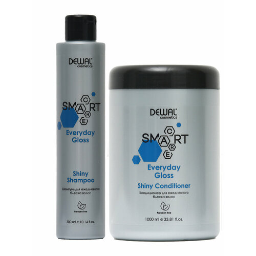 Набор для волос SMART CARE Everyday Gloss Shiny шампунь 300 мл кондиционер 1000 мл DEWAL DCS20006_DCS20003 2099₽