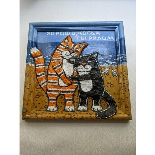 Объемная картина масло, структурная паста