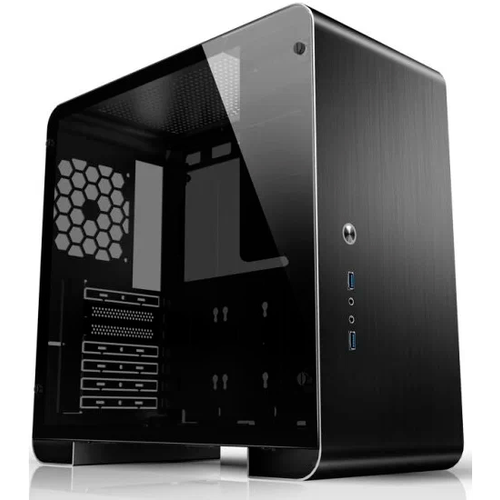 Корпус JONSBO U4 PRO Black без БП, боковая панель из закаленного стекла, mini-ITX, micro-ATX, ATX, черный корпус jonsbo d40 white без бп боковая панель из закаленного стекла mini itx micro atx atx бел