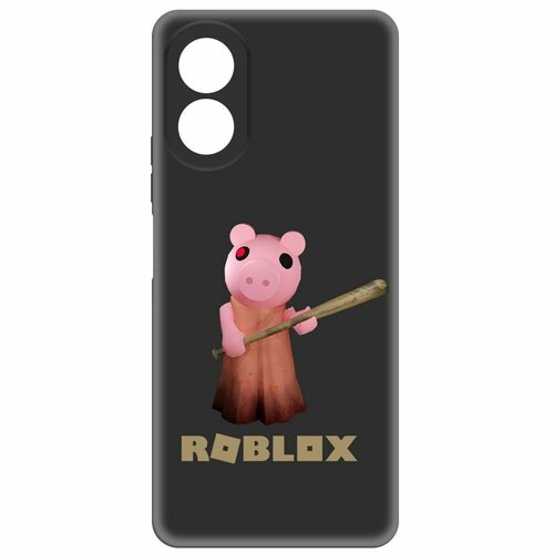 Чехол-накладка Krutoff Soft Case Roblox-Пигги для Oppo A38 4G черный чехол накладка krutoff soft case roblox пигги для oppo a57s черный