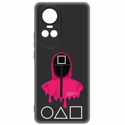 Чехол-накладка Krutoff Soft Case Игра в кальмара-Начальник для Oppo Reno10 5G черный чехол накладка krutoff soft case игра в кальмара солдат для oppo a54 черный