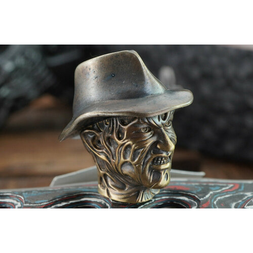 Бусина Фредди Крюгерр (белый металл, латунь)