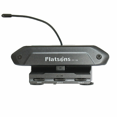 FP-1W Звукосниматель для акустической гитары, с беспроводным передатчиком, Flatsons звукосниматель flatsons fr6