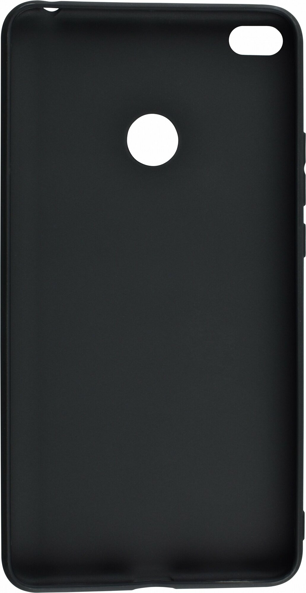 Силиконовый чехол матовый для Xiaomi mi MAX 2 черный