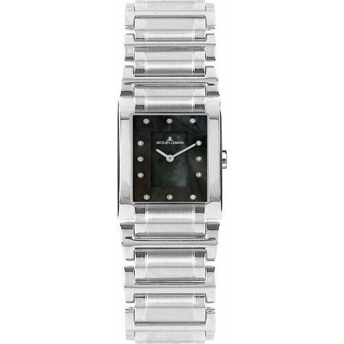 фото Наручные часы jacques lemans elegance, серебряный, черный
