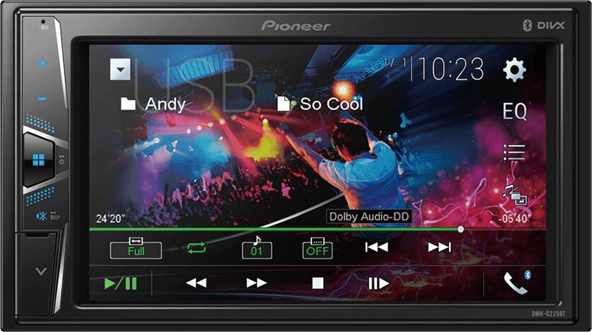 Автомагнитола Pioneer DMH-G225BT 2DIN 4x50Вт 6.2" ПДУ RDS