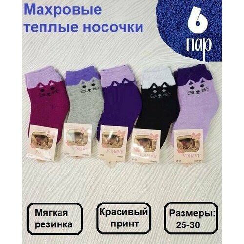 фото Носки лариса 6 пар, размер 25-30, мультиколор