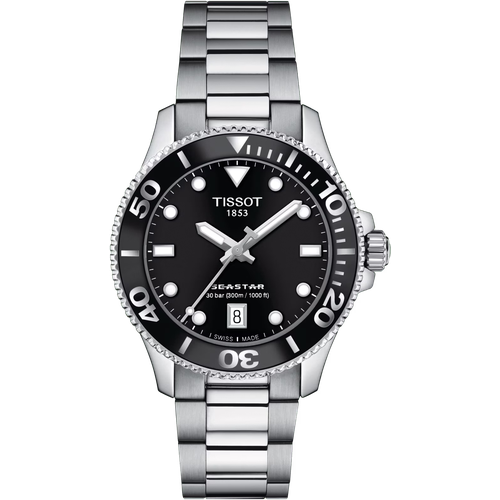 Наручные часы TISSOT T1202101105100, белый, серебряный стальной браслет для tissot seastar t120407a t605042425