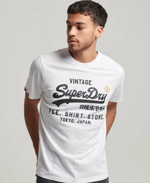 Футболка Superdry, размер XL, белый