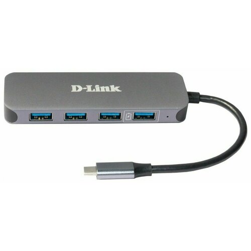 Разветвитель D-Link USB 3.0 DUB-2340 2порт (DUB-2340/A1A) (черный)