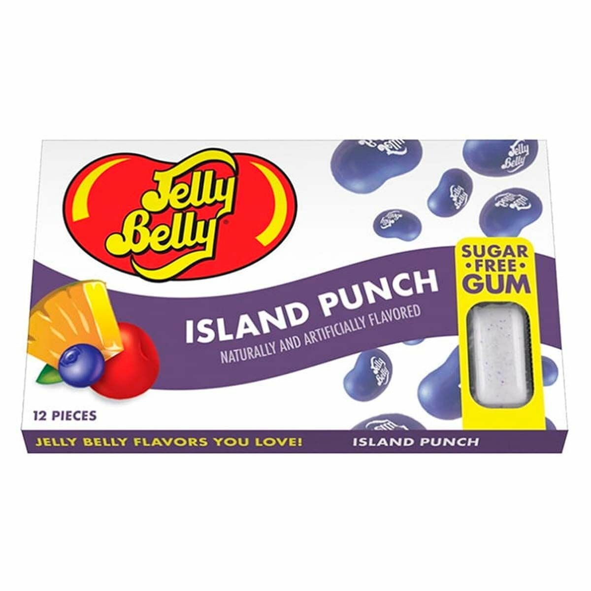 Жевательная резинка Jelly Belly Island Punch со вкусом тропических фруктов и ягод (США), 15 г