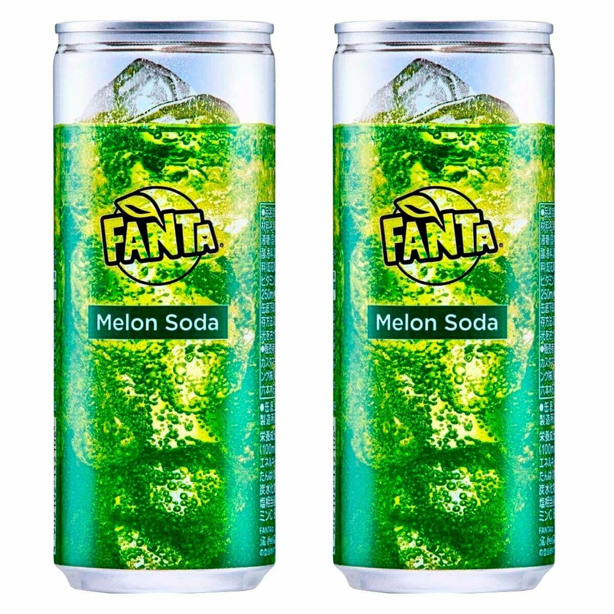 Газированный напиток Fanta Melon Soda со вкусом дыни (Япония), 250 мл (2 шт)