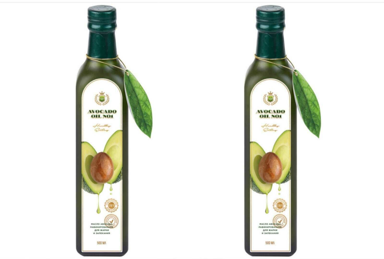 Avocado oil №1 Масло авокадо рафинированное для жарки, 500 мл, 2 шт