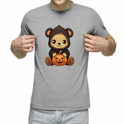 Футболка Us Basic, размер 2XL, серый мужская футболка медвежонок s красный