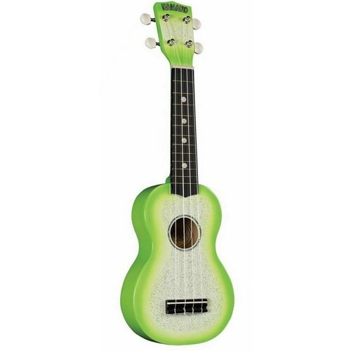 Hamano U-35GN Green Sparkle Укулеле сопрано hamano u 35bk black sparkle укулеле сопрано