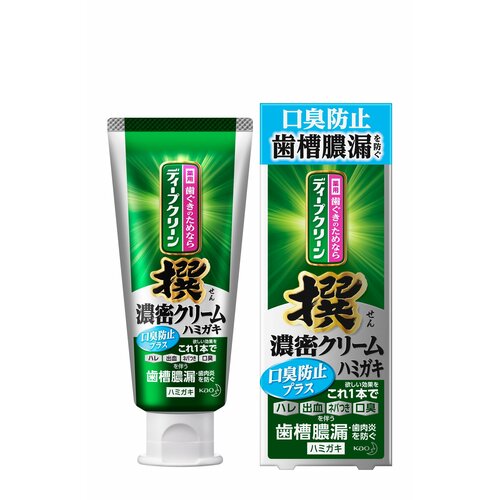 KAO Профилактическая зубная крем-паста от воспалений и неприятного запаха, с освежающим вкусом японских трав Deep Clean Selection, 100 г
